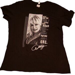 Dolly Parton T-shirt XXXL 3X 3XL If You Don't Like the Road Black Tee Shirt